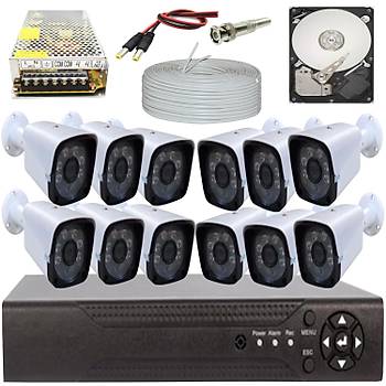 Elit Eco 5.0 Megapixel Lensli ( 12 ) Kameral Full Paket Gvenlik Sistemi