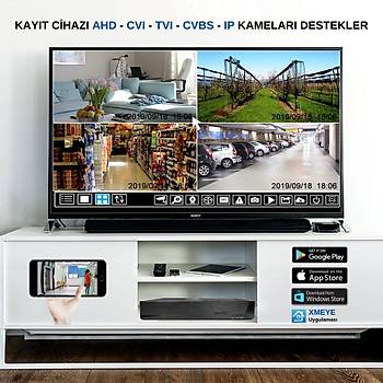 Bycam Ahd 8 Kameral 1080p Gvenlik Seti 500GB HDD
