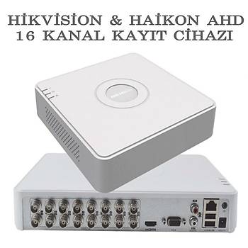 Hikvision DS-7116HGHI-K1 16 Kanal 1080p Lite H.265+ HD-TVI DVR Kayt Cihaz