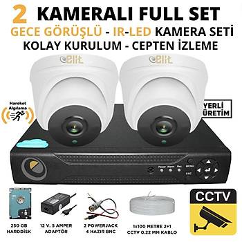 Elit  Mekan 5.0 Megapixel Sony Lensli ( 2 ) Kameral Full Paket Gvenlik Sistemi
