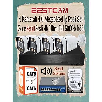 Elit Nvr Poe Kit  ( P ) 4  Kameral Hazr Tak altr Set