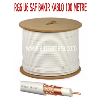 RG6 U6 Saf Bakr Kablo ( 100 MTR. )