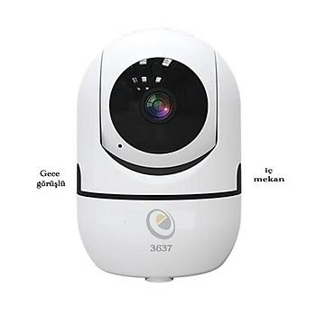 Eltcam 3637-360 Derece Kablosuz Wifi Bakc ve Bebek Kameras