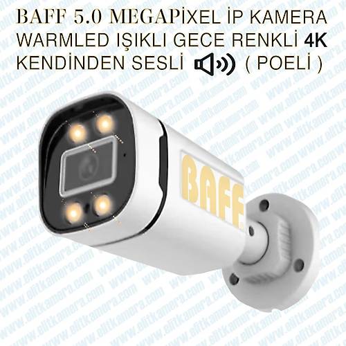 Baff 5515WM 5.0 M.pixel �p Kamera Sesli Geceg�r��� Renkli �n� I��kl� Poe Mevcut