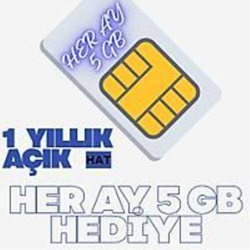 TURKCELL DATA S�M KART ( 1 YILLIK HER AY 5 GB HED�YE )