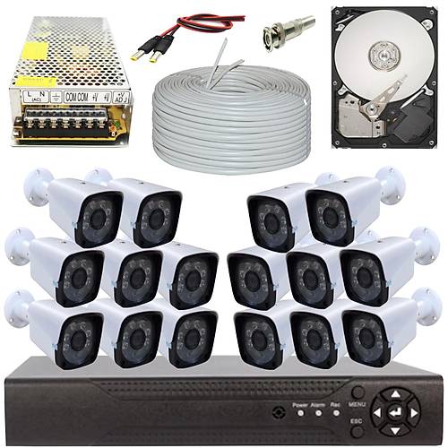 BYCAM Eco 5.0 Megapixel Lensli ( 16 ) Kameral� Full Paket G�venlik Sistemi