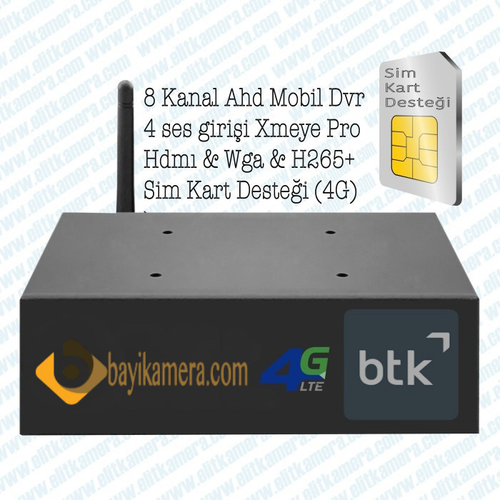 BYCAM 1208 8 Kanal Ahd Mobil Xmeye Dvr ( S�M KARTLI )