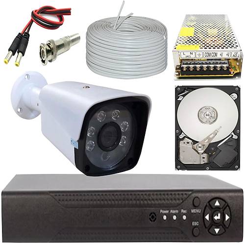 BYCAM Eco 5.0 Megapixel Lensli ( 1 ) Kameral� Full Paket G�venlik Sistemi