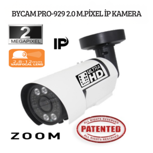 BYCAM Pro-929 2.0 Megapixel �p Kamera ( 2.8-12 MM )