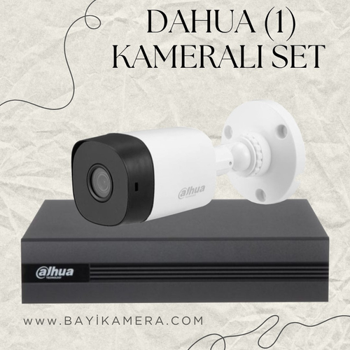 DAHUA  1 Kameral� Full Paket G�venlik Seti Sistemi
