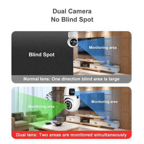 BYCAM 3606  �ift Kameral� 360 Derece Wifi Amp�l Kameras� 1080p Full Hd