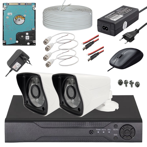 BYCAM Eco 5.0 Megapixel Lensli ( 2 ) Kameral� Full Paket G�venlik Sistemi