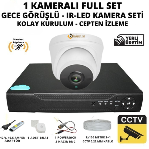 BYCAM �� Mekan 5.0 Megapixel Sony Lensli ( 1 ) Kameral� Full Paket G�venlik Sistemi