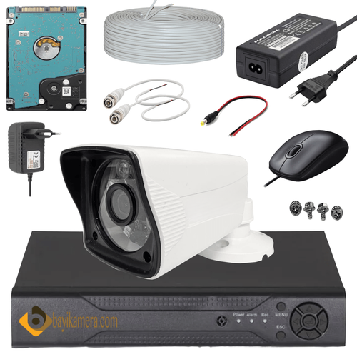 BYCAM Eco 5.0 Megapixel Lensli ( 1 ) Kameral� Full Paket G�venlik Sistemi