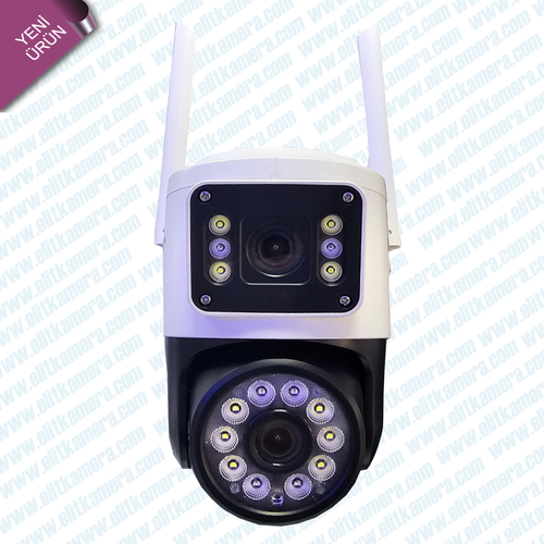 BYCAM 3516 WiFi 360� D�nebilen ( �ift Kameral� Wifi � P Kamera ) 5Mp Sony Lens 1080P Full Hd