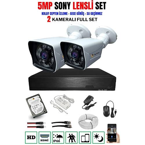 Bycam Ahd 2 Kameral� 1080p G�venlik Seti