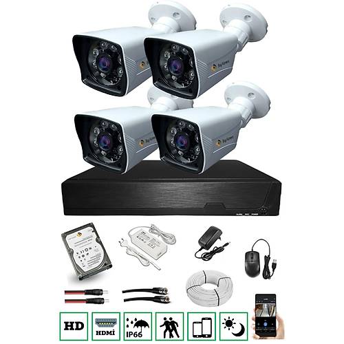 Bycam Ahd 4 Kameral� 1080p G�venlik Seti