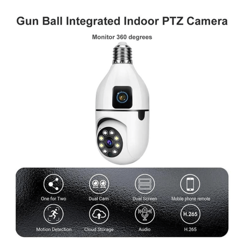 BYCAM 3606  �ift Kameral� 360 Derece Wifi Amp�l Kameras� 1080p Full Hd