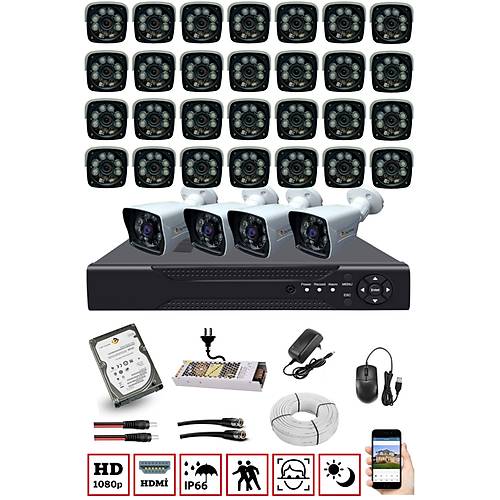 Bycam Ahd 32 Kameral� 1080p G�venlik Seti