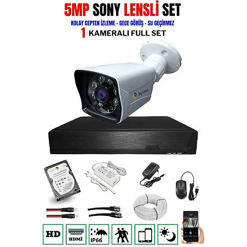 Bycam Ahd 1 Kameral� 1080p G�venlik Seti