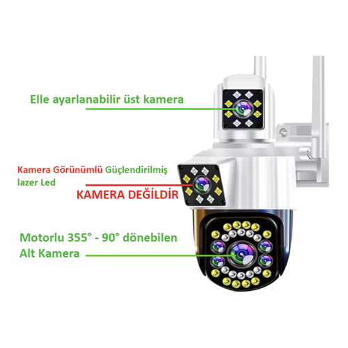 BYCAM Ys-1010 kablosuz �ift kameral� wifi g�venlik kameras� ip kamera  Yoosee �p kamera