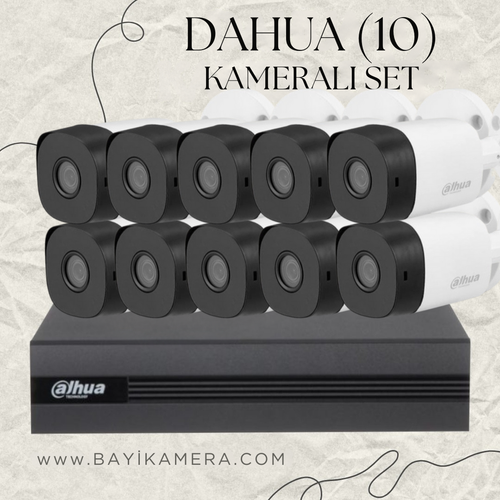 DAHUA 10 Kameral� Full Paket G�venlik Seti Sistemi