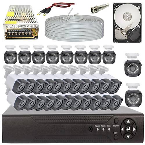 BYCAM Eco 5.0 Megapixel Lensli ( 32 ) Kameral� Full Paket G�venlik Sistemi