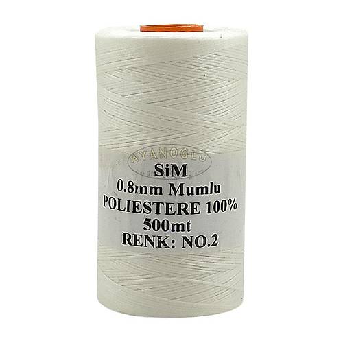S�M MUMLU �PL�K - 0.8 mm (500 m.) BEYAZ NO:2