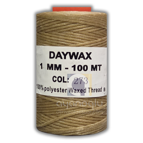 DAYWAX Mumlu �plik, 1 mm, 100 metre, Koyu Bej(273)