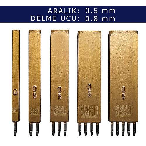 SIRALI DELC ZIMBA - 0.5 MM ARALIK (DELME UCU: 0.8 MM)