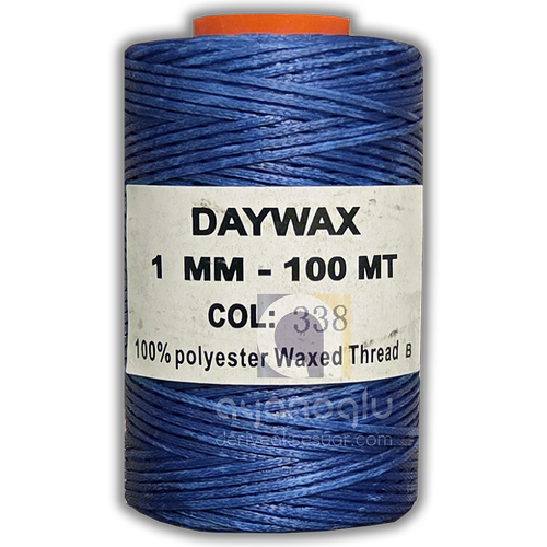DAYWAX Mumlu �plik, Saks Mavi (338), 1 mm, 100 metre