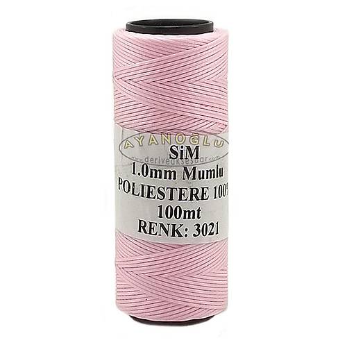 S�M MUMLU �PL�K - 1 mm (100 m.) A�IK PEMBE NO:3021