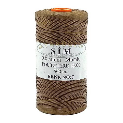 S�M MUMLU �PL�K - 0.8 mm (500 m.) KAHVE