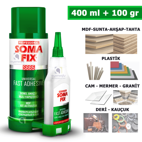SOMAF�X � Profesyonel Genel Ama�l� H�zl� Yap��t�r�c� 400 ml + 100 gr