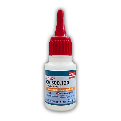 Weiss COSMO CA-500.120 H�zl� Yap��t�r�c�, Cyanoacrylate Esnek Japon Yap��t�r�c�, 20 g (Made in Germany)
