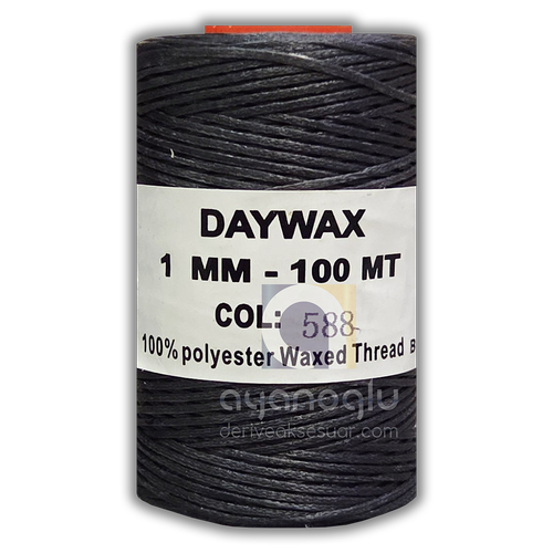 DAYWAX Mumlu �plik, 1 mm, 100 metre, Antrasit(588)