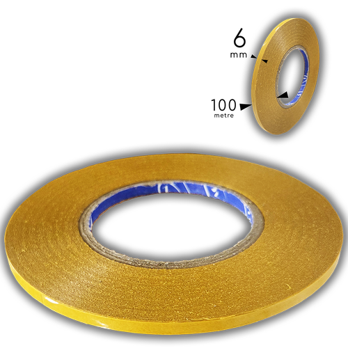 �ift Tarafl� Bant, 6 mm, 100 metre