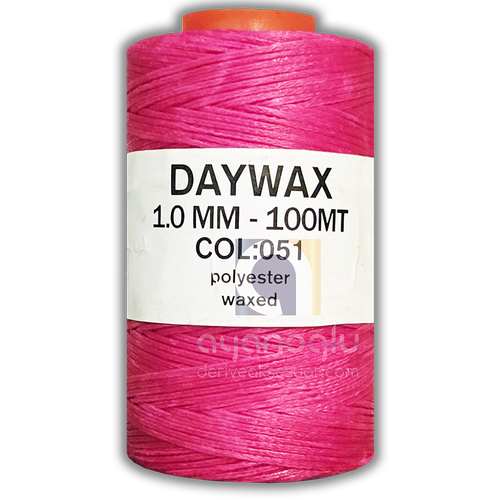 DAYWAX Mumlu �plik, Fosforlu Pembe (051), 1 mm, 100 metre