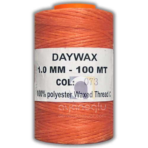 DAYWAX Mumlu �plik, Fosforlu Turuncu (073), 1 mm, 100 metre