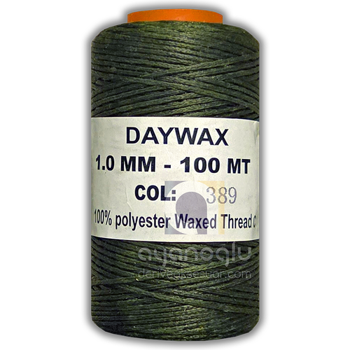 DAYWAX Mumlu �plik, Askeri Ye�il (389), 1 mm, 100 metre