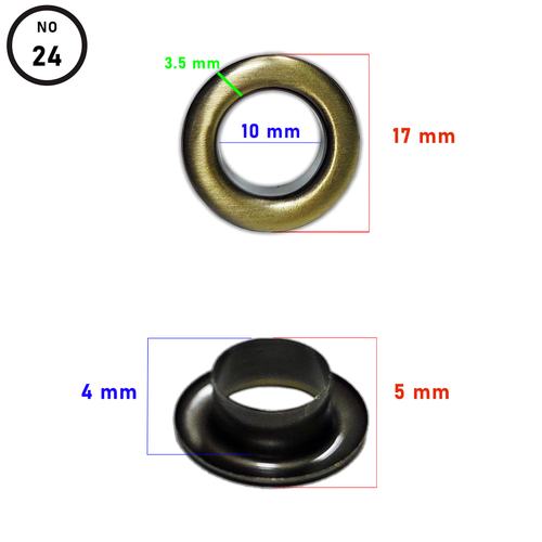 Ku�g�z�, Kaps�l, No:24, F�r�al� Antik, (Brushed Antique) 12 Adet