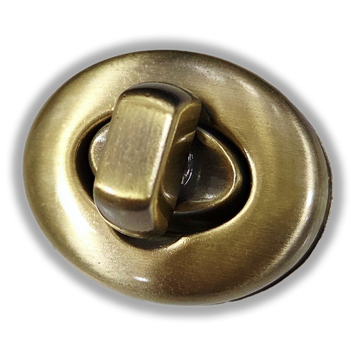 �anta Kilidi, Kapatma Klipsi, Ge�meli, Oval Stil, F�r�al� Antik, Brushed Antique