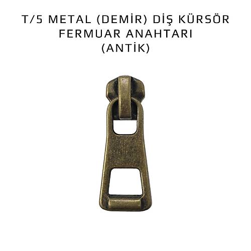 T/5 FERMUAR BA�LI�I - K�RS�R (METAL & DEM�R ve KEM�K D�� UYUMLU) - ANT�K (B�G MODEL)