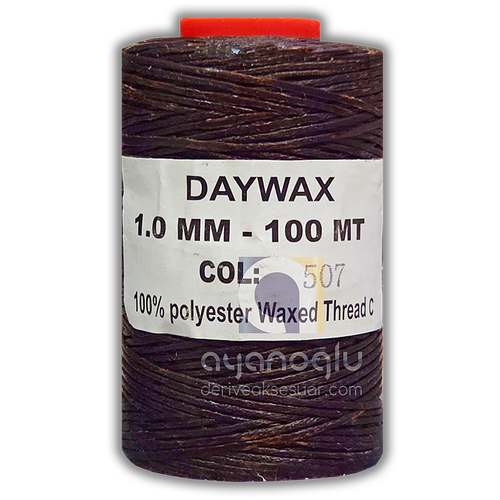 DAYWAX Mumlu �plik, Koyu Kahve (507), 1 mm, 100 metre