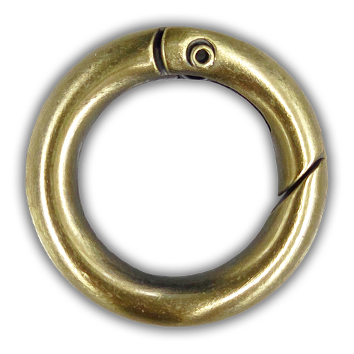 Yayl� Halka Kanca, 2 cm, F�r�al� Antik, (Brushed Antique)