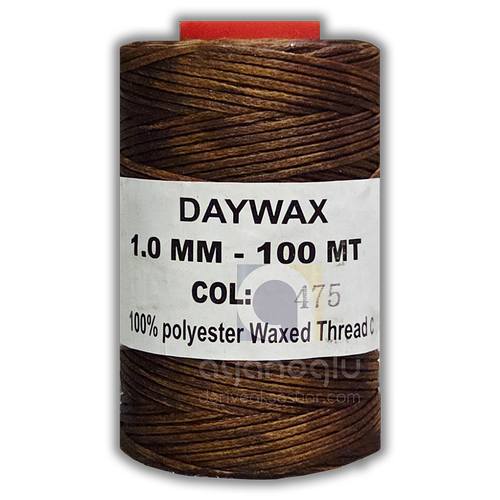 DAYWAX Mumlu �plik, 1 mm, 100 metre, Kahverengi(475)