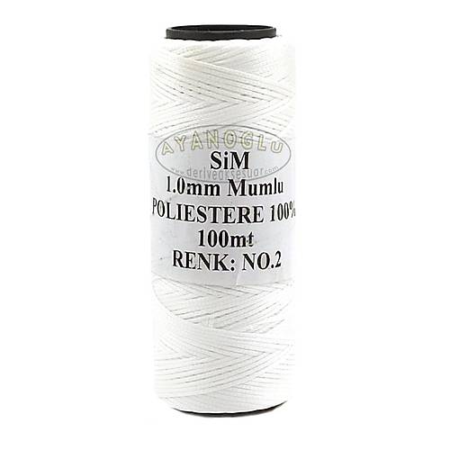 S�M MUMLU �PL�K - 1 mm (100 m.) BEYAZ