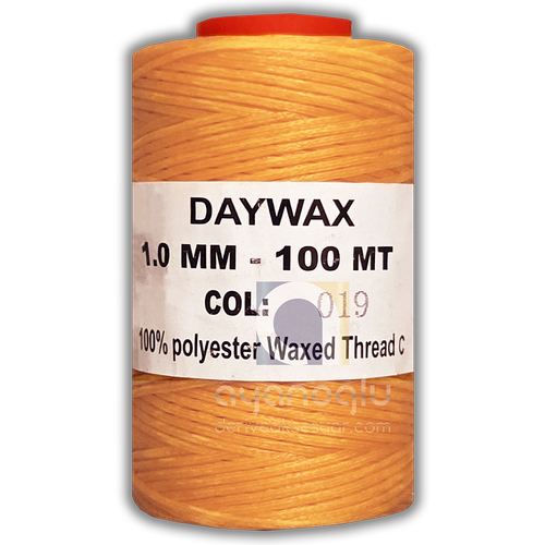 DAYWAX Mumlu �plik, Portakal (019), 1 mm, 100 metre