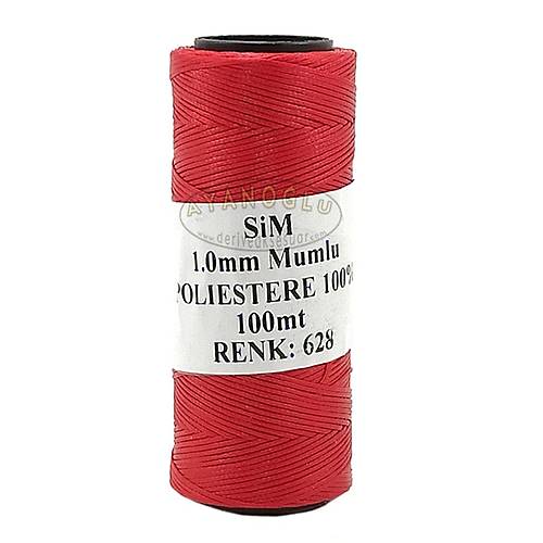 SM MUMLU PLK - 1 mm (100 m.) KIRMIZI NO:628