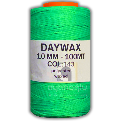 DAYWAX Mumlu �plik, Fosforlu Ye�il (143), 1 mm, 100 metre